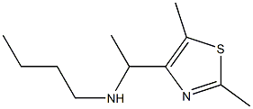 butyl[1-(2,5-dimethyl-1,3-thiazol-4-yl)ethyl]amine Struktur