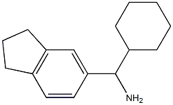 cyclohexyl(2,3-dihydro-1H-inden-5-yl)methanamine,,结构式