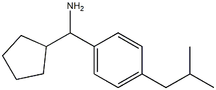 cyclopentyl[4-(2-methylpropyl)phenyl]methanamine Structure