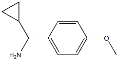 cyclopropyl(4-methoxyphenyl)methanamine,,结构式