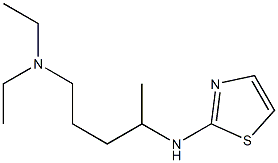 diethyl[4-(1,3-thiazol-2-ylamino)pentyl]amine,,结构式