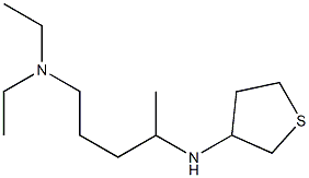 diethyl[4-(thiolan-3-ylamino)pentyl]amine,,结构式