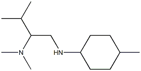 dimethyl({3-methyl-1-[(4-methylcyclohexyl)amino]butan-2-yl})amine Structure