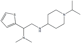 dimethyl(2-{[1-(propan-2-yl)piperidin-4-yl]amino}-1-(thiophen-2-yl)ethyl)amine