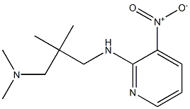dimethyl(2-methyl-2-{[(3-nitropyridin-2-yl)amino]methyl}propyl)amine 结构式