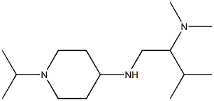 dimethyl(3-methyl-1-{[1-(propan-2-yl)piperidin-4-yl]amino}butan-2-yl)amine|