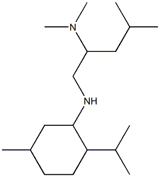 dimethyl(4-methyl-1-{[5-methyl-2-(propan-2-yl)cyclohexyl]amino}pentan-2-yl)amine