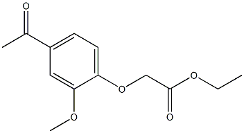 ethyl (4-acetyl-2-methoxyphenoxy)acetate Struktur