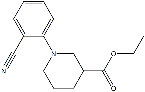 ethyl 1-(2-cyanophenyl)piperidine-3-carboxylate Struktur