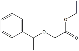 ethyl 2-(1-phenylethoxy)acetate,,结构式