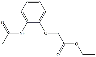 ethyl 2-(2-acetamidophenoxy)acetate Struktur