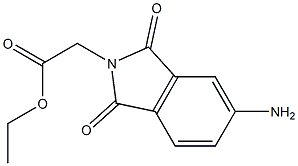 ethyl 2-(5-amino-1,3-dioxo-2,3-dihydro-1H-isoindol-2-yl)acetate Structure