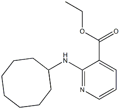 ethyl 2-(cyclooctylamino)pyridine-3-carboxylate Structure