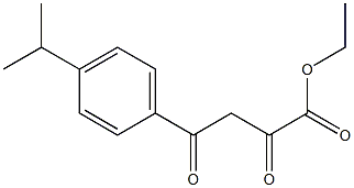 ethyl 2,4-dioxo-4-[4-(propan-2-yl)phenyl]butanoate,,结构式