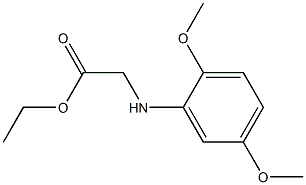 ethyl 2-[(2,5-dimethoxyphenyl)amino]acetate Struktur