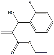ethyl 2-[(2-fluorophenyl)(hydroxy)methyl]prop-2-enoate 结构式