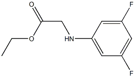 ethyl 2-[(3,5-difluorophenyl)amino]acetate 化学構造式