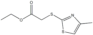 ethyl 2-[(4-methyl-1,3-thiazol-2-yl)sulfanyl]acetate Struktur