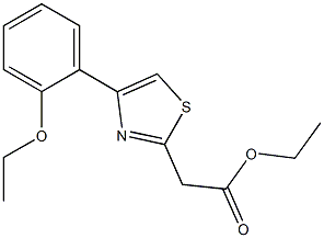 ethyl 2-[4-(2-ethoxyphenyl)-1,3-thiazol-2-yl]acetate,,结构式