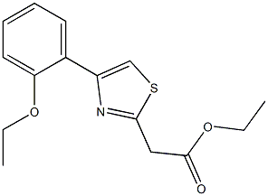 ethyl 2-[4-(2-ethoxyphenyl)-1,3-thiazol-2-yl]acetate Structure