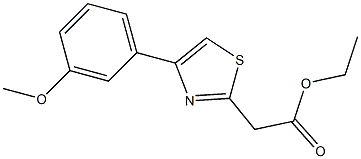 ethyl 2-[4-(3-methoxyphenyl)-1,3-thiazol-2-yl]acetate Struktur
