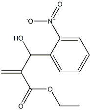 ethyl 2-[hydroxy(2-nitrophenyl)methyl]prop-2-enoate 化学構造式