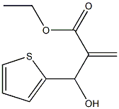 2-(α-ヒドロキシ-2-テニル)アクリル酸エチル 化学構造式