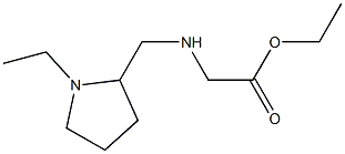 ethyl 2-{[(1-ethylpyrrolidin-2-yl)methyl]amino}acetate,,结构式