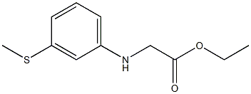 ethyl 2-{[3-(methylsulfanyl)phenyl]amino}acetate,,结构式