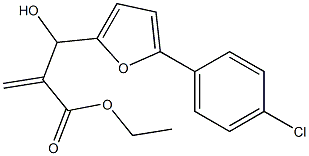 ethyl 2-{[5-(4-chlorophenyl)furan-2-yl](hydroxy)methyl}prop-2-enoate Struktur