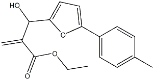 ethyl 2-{hydroxy[5-(4-methylphenyl)furan-2-yl]methyl}prop-2-enoate 结构式