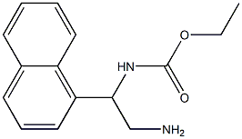 ethyl 2-amino-1-(1-naphthyl)ethylcarbamate 结构式