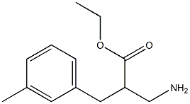 ethyl 3-amino-2-[(3-methylphenyl)methyl]propanoate 化学構造式