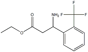 ethyl 3-amino-3-[2-(trifluoromethyl)phenyl]propanoate Struktur