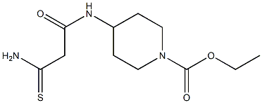 ethyl 4-(2-carbamothioylacetamido)piperidine-1-carboxylate Structure