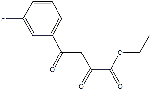 ethyl 4-(3-fluorophenyl)-2,4-dioxobutanoate Struktur