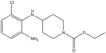 ethyl 4-[(2-amino-6-chlorophenyl)amino]piperidine-1-carboxylate,,结构式