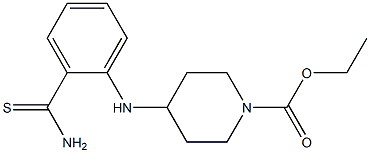 ethyl 4-[(2-carbamothioylphenyl)amino]piperidine-1-carboxylate 化学構造式