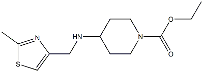 ethyl 4-{[(2-methyl-1,3-thiazol-4-yl)methyl]amino}piperidine-1-carboxylate Structure