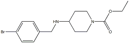 ethyl 4-{[(4-bromophenyl)methyl]amino}piperidine-1-carboxylate Structure