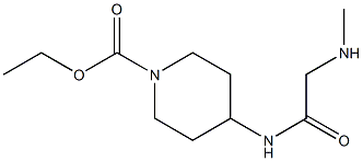 ethyl 4-{[(methylamino)acetyl]amino}piperidine-1-carboxylate Structure