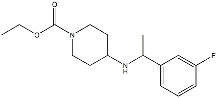 ethyl 4-{[1-(3-fluorophenyl)ethyl]amino}piperidine-1-carboxylate Structure