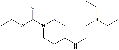 ethyl 4-{[2-(diethylamino)ethyl]amino}piperidine-1-carboxylate Structure