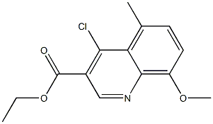 ethyl 4-chloro-8-methoxy-5-methylquinoline-3-carboxylate Struktur