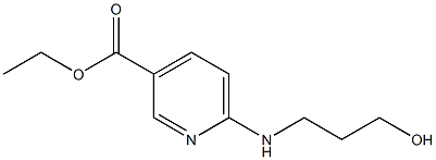 ethyl 6-[(3-hydroxypropyl)amino]pyridine-3-carboxylate Structure