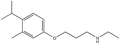 ethyl({3-[3-methyl-4-(propan-2-yl)phenoxy]propyl})amine Structure