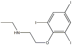 ethyl[2-(2,4,6-triiodophenoxy)ethyl]amine Struktur