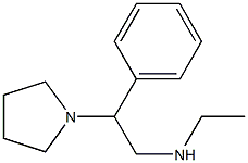 ethyl[2-phenyl-2-(pyrrolidin-1-yl)ethyl]amine Structure