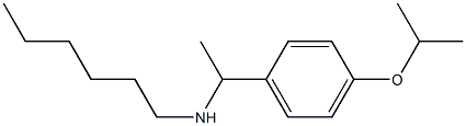 hexyl({1-[4-(propan-2-yloxy)phenyl]ethyl})amine,,结构式