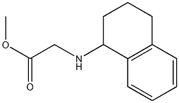 methyl 2-(1,2,3,4-tetrahydronaphthalen-1-ylamino)acetate 化学構造式